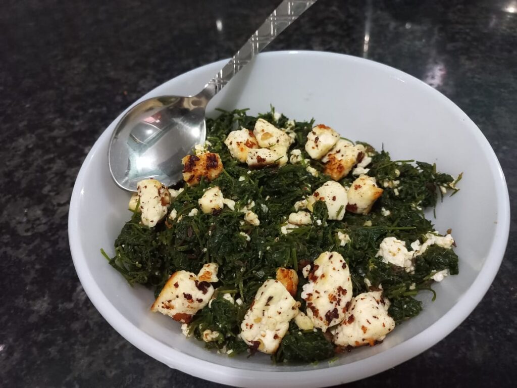 Methi Paneer Bhooji Best Recipe